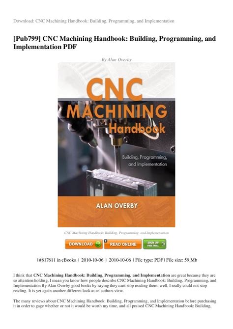 cnc machining handbook building programming and implementation|cnc programming training pdf.